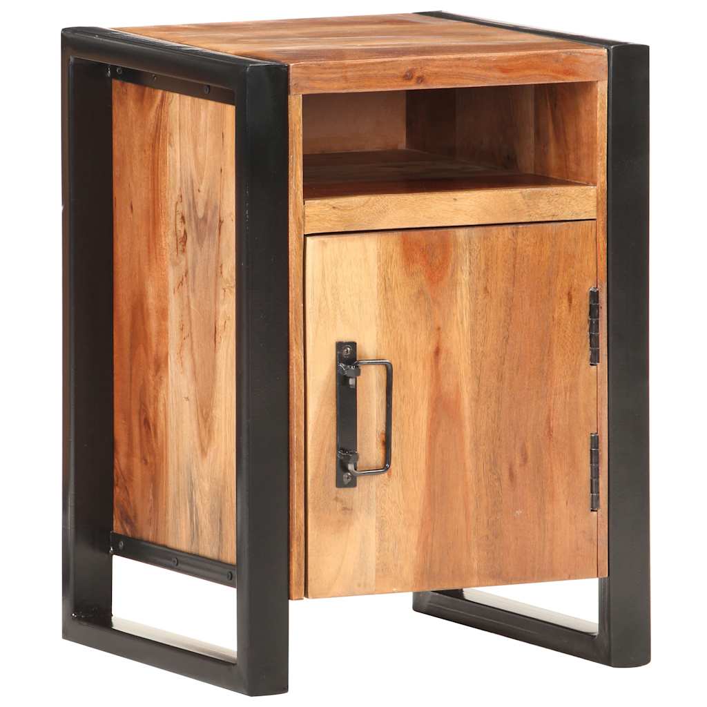 Nachttisch 40x35x55 cm Massivholz Akazie