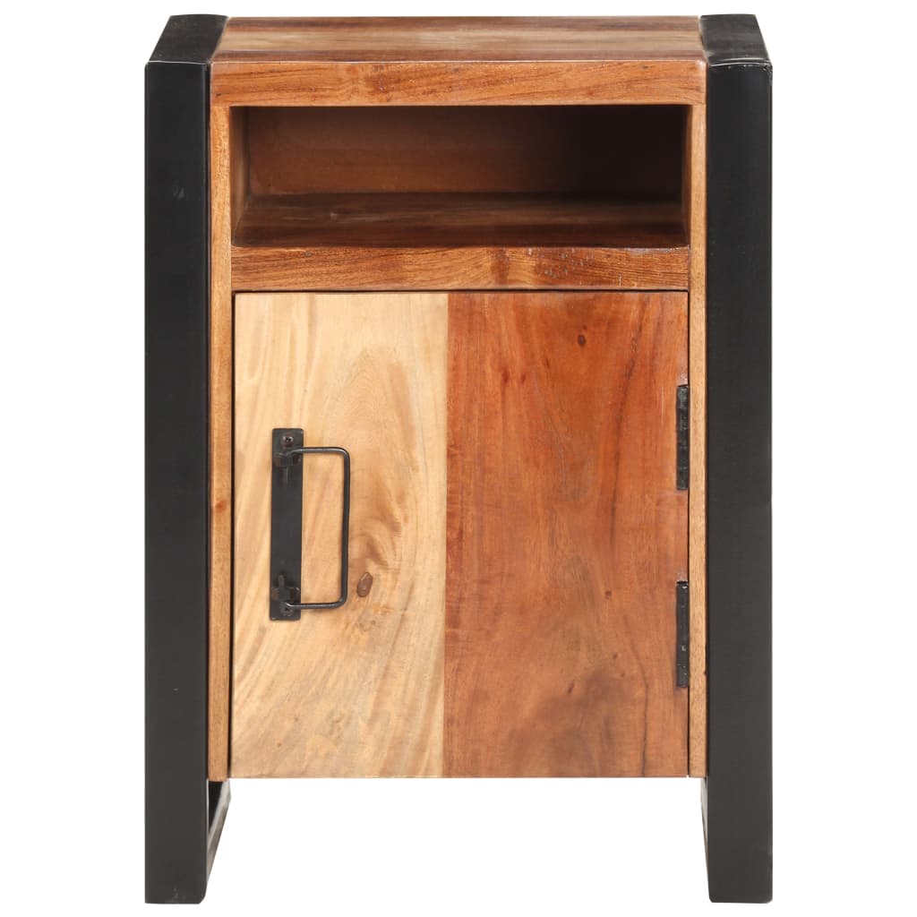 Nachttisch 40x35x55 cm Massivholz Akazie