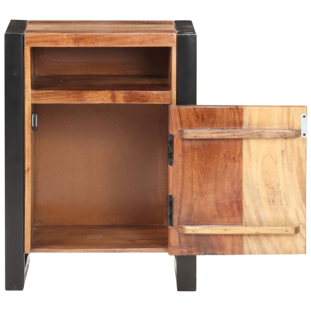 Nachttisch 40x35x55 cm Massivholz Akazie