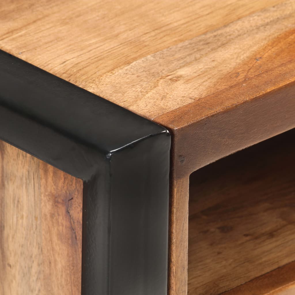 Nachttisch 40x35x55 cm Massivholz Akazie