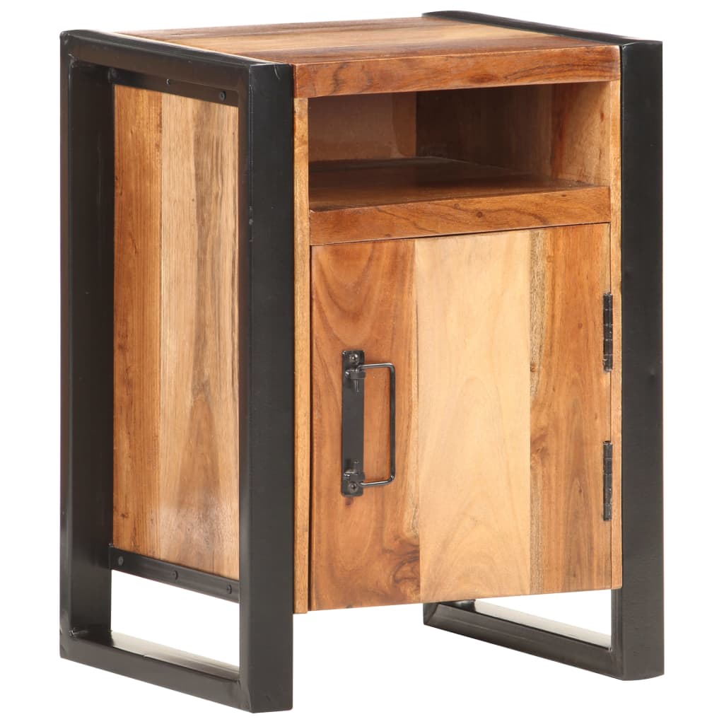 Nachttisch 40x35x55 cm Massivholz Akazie