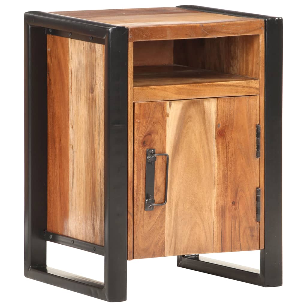 Nachttisch 40x35x55 cm Massivholz Akazie