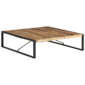 Couchtisch 140x140x40 cm Raues Mangoholz