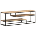 TV-Schrank 130x30x45 cm Raues Mangoholz
