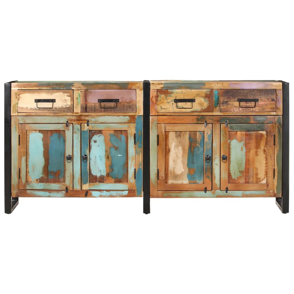 Sideboard 172x35x80 cm Altholz Massiv