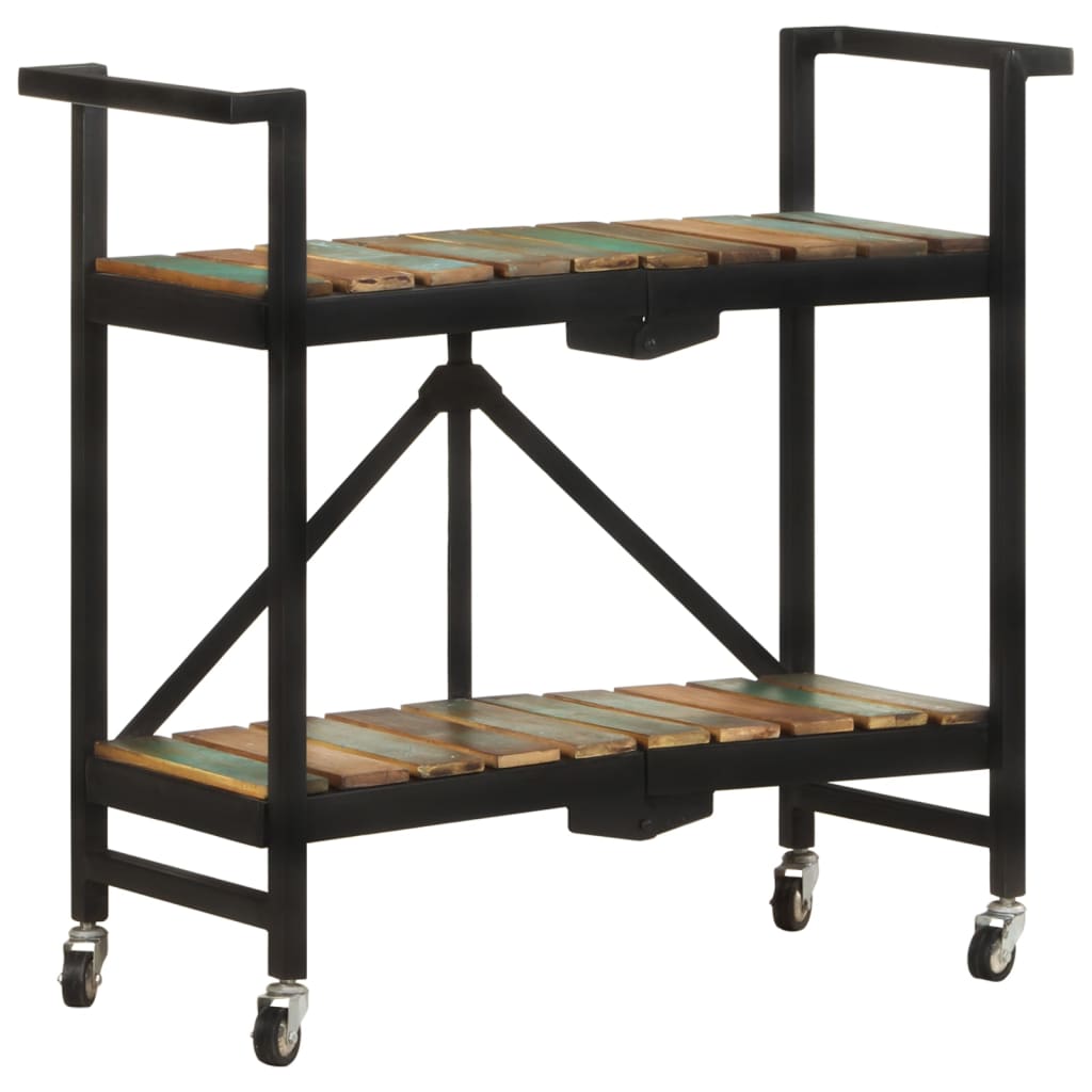 Küchenwagen 87x36x81 cm Altholz Massiv