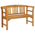 Gartenbank 120 cm Massivholz Akazie