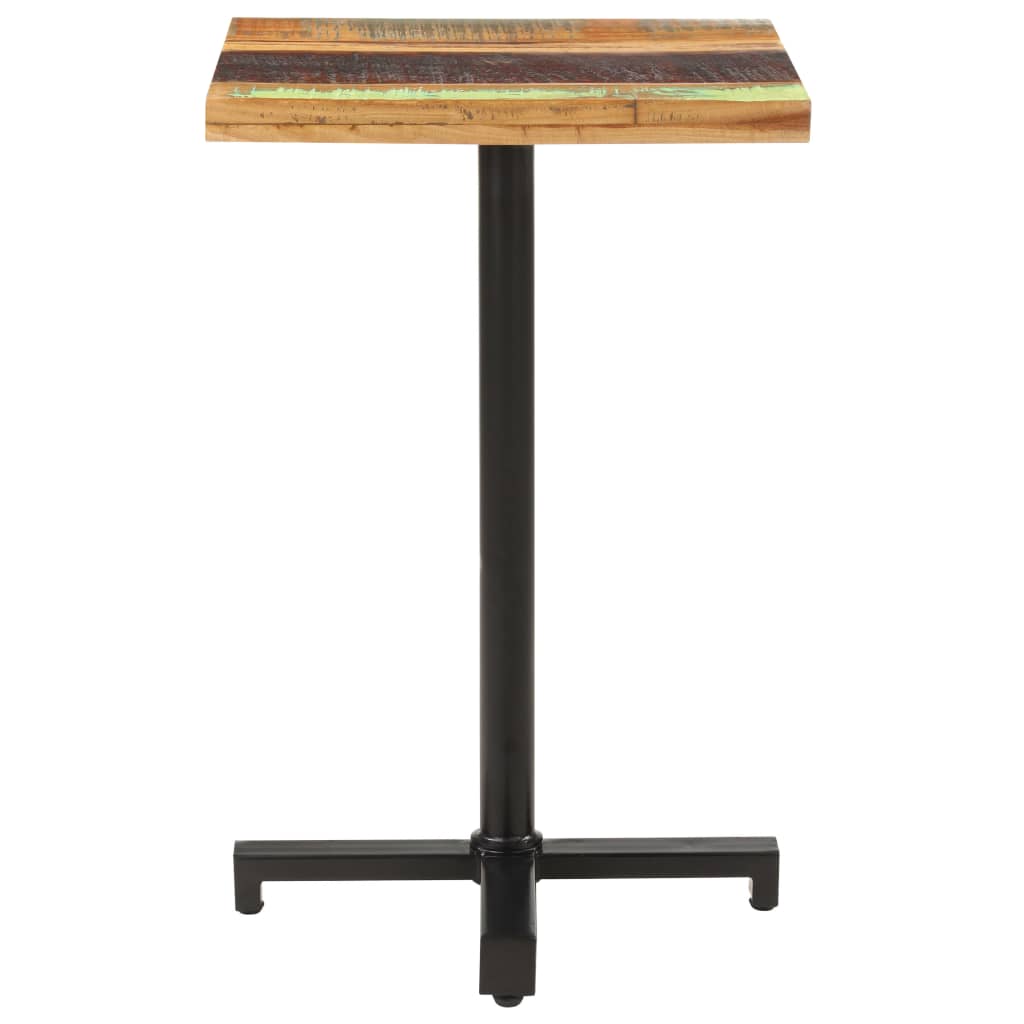 Bistrotisch Quadratisch 50x50x75 cm Altholz Massiv