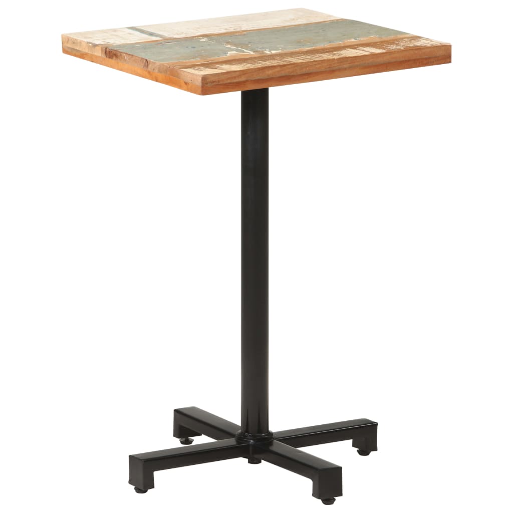 Bistrotisch Quadratisch 50x50x75 cm Altholz Massiv