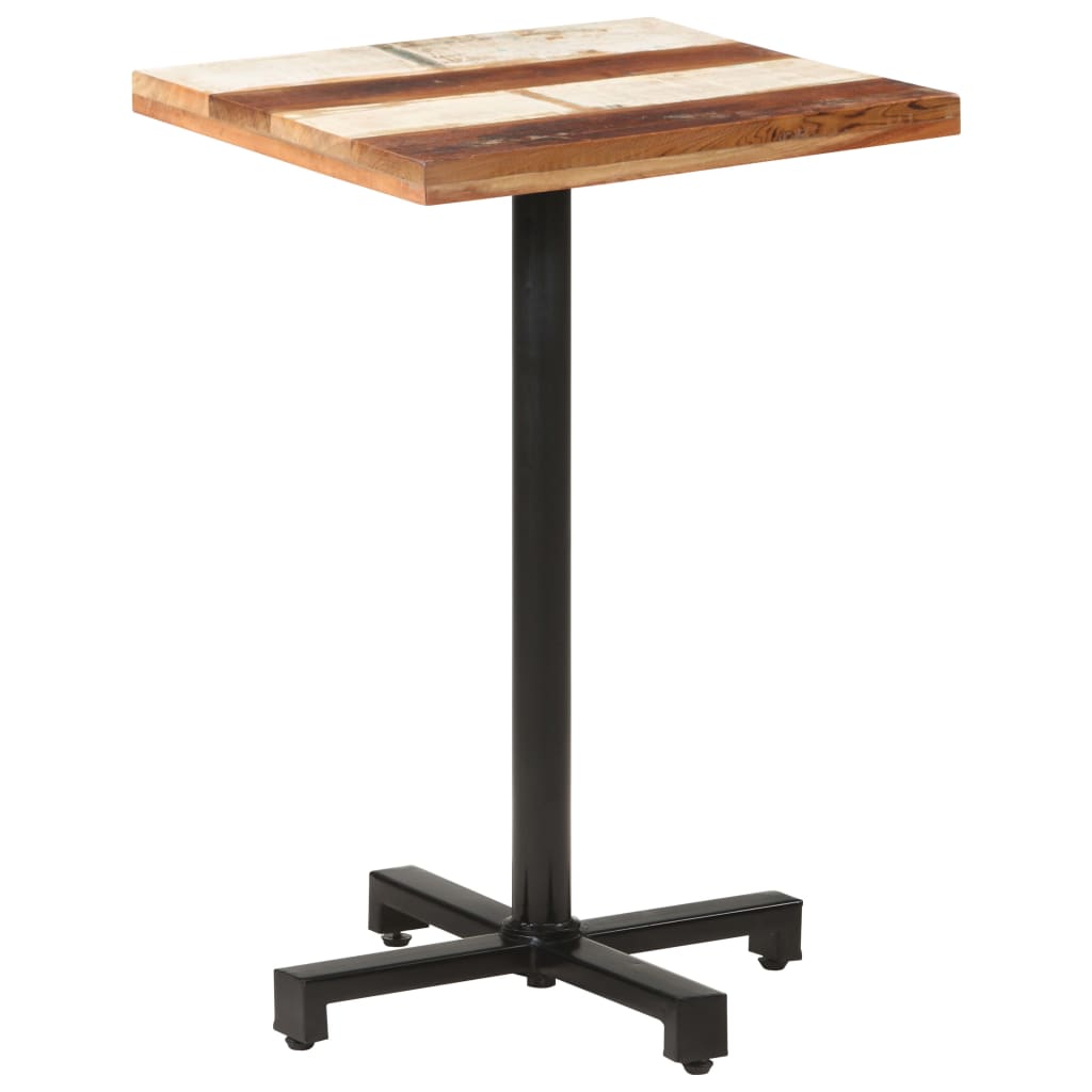 Bistrotisch Quadratisch 50x50x75 cm Altholz Massiv