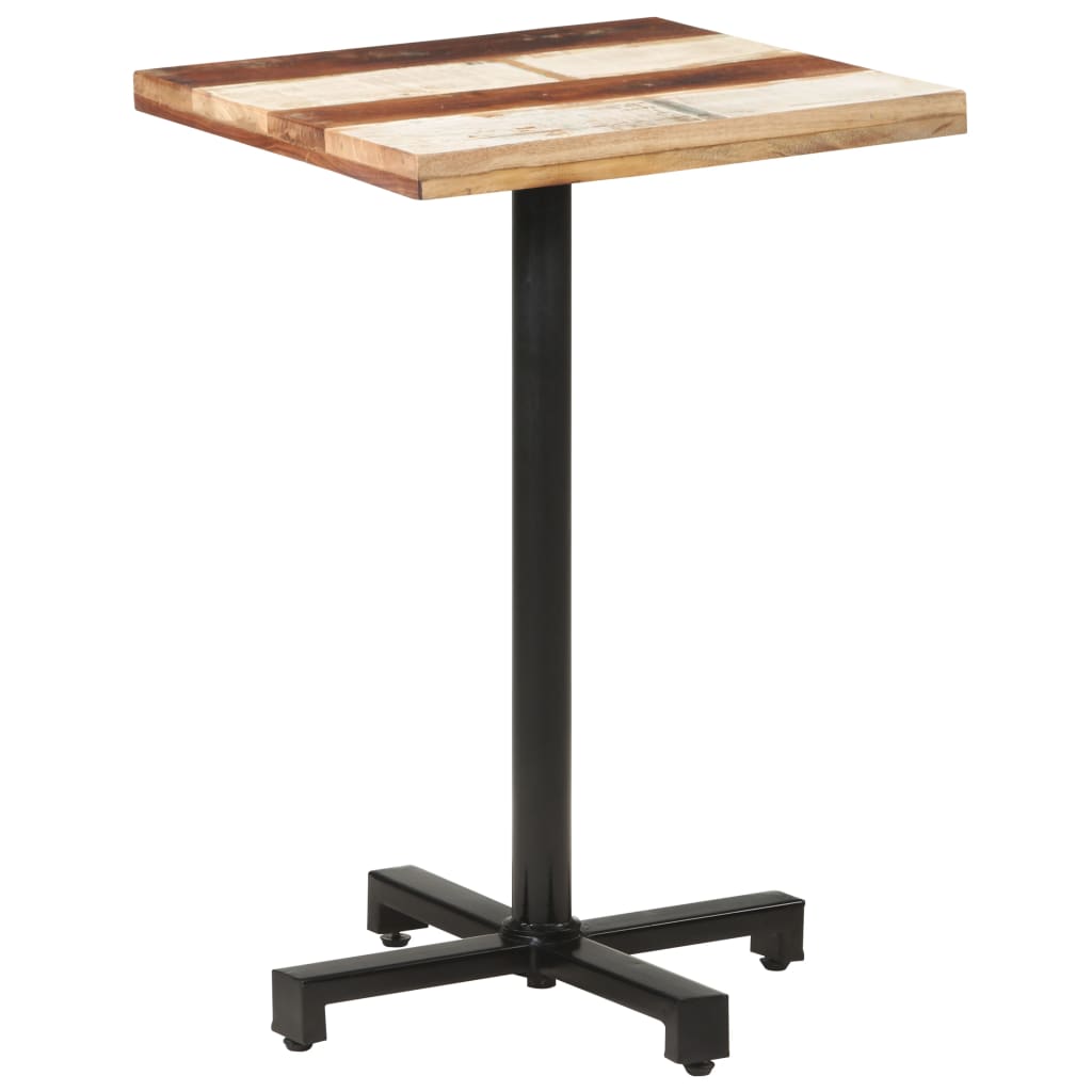 Bistrotisch Quadratisch 50x50x75 cm Altholz Massiv
