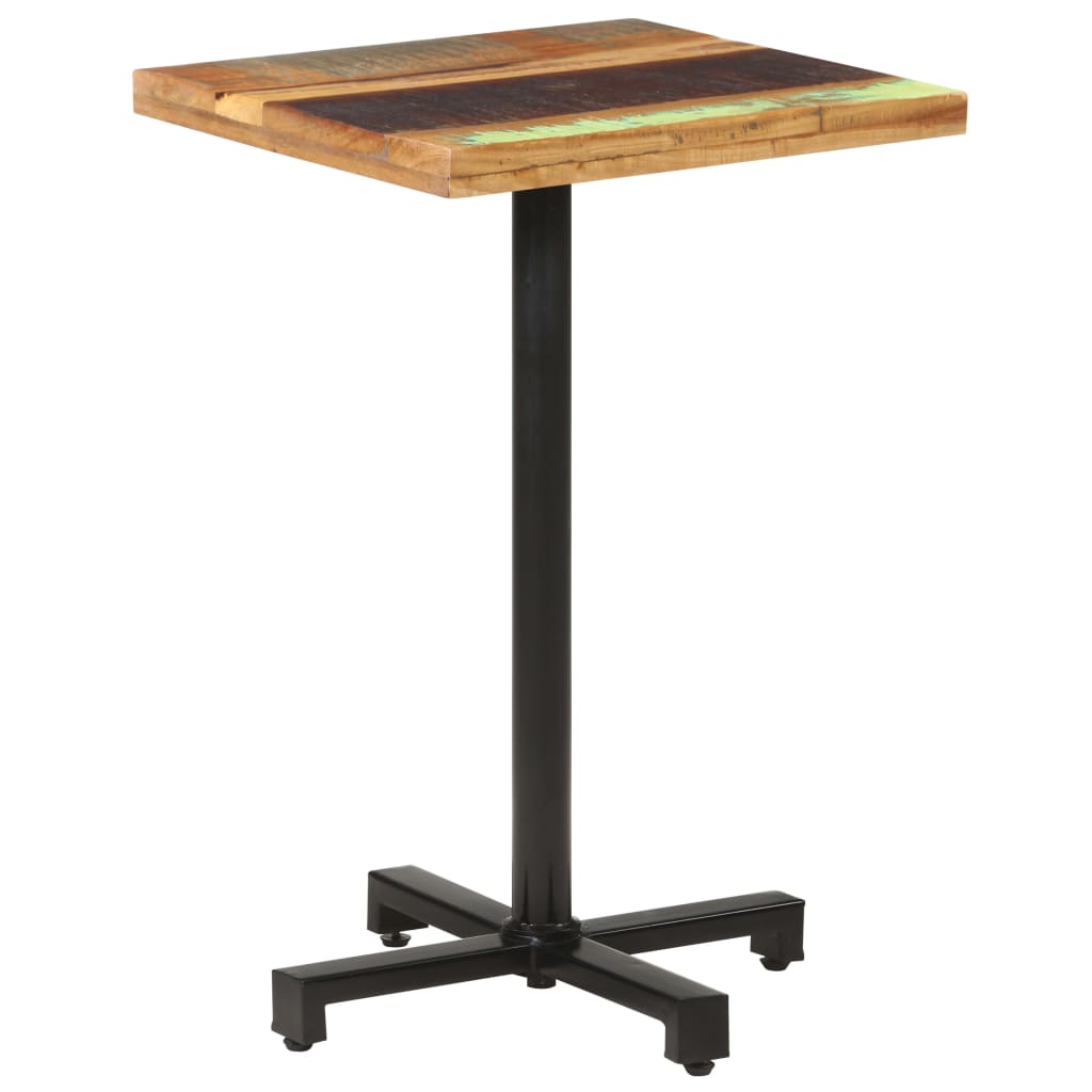 Bistrotisch Quadratisch 50x50x75 cm Altholz Massiv