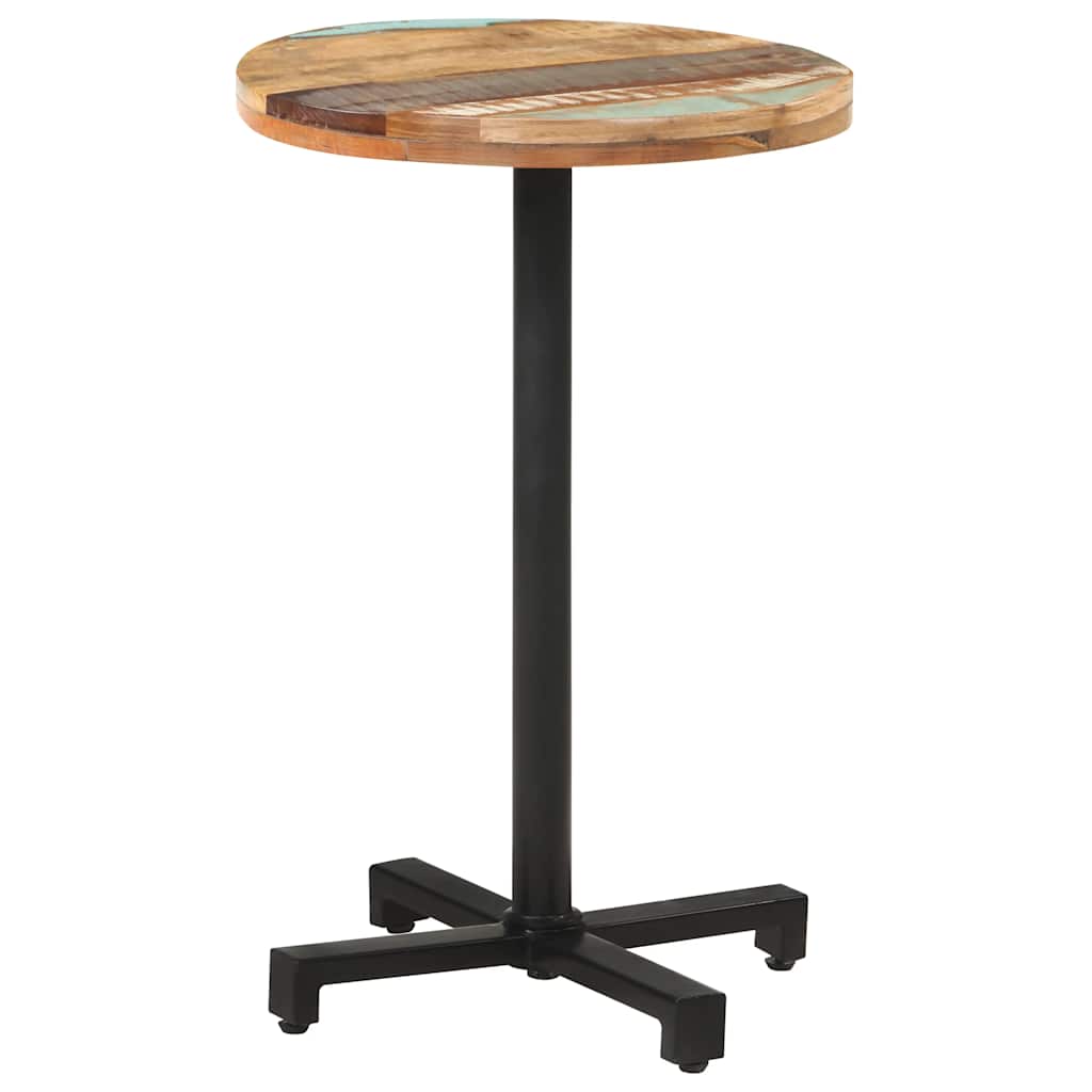 Bistrotisch Rund Ø50x75 cm Altholz Massiv
