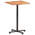 Bartisch mit Baumkanten 60x60x110 cm Akazie Massivholz