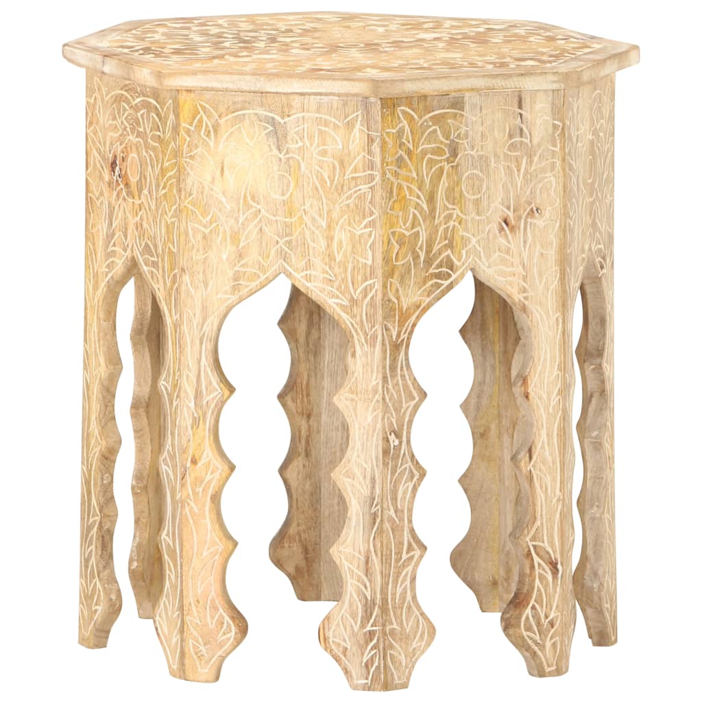 Beistelltisch Ø48 cm Massivholz Mango