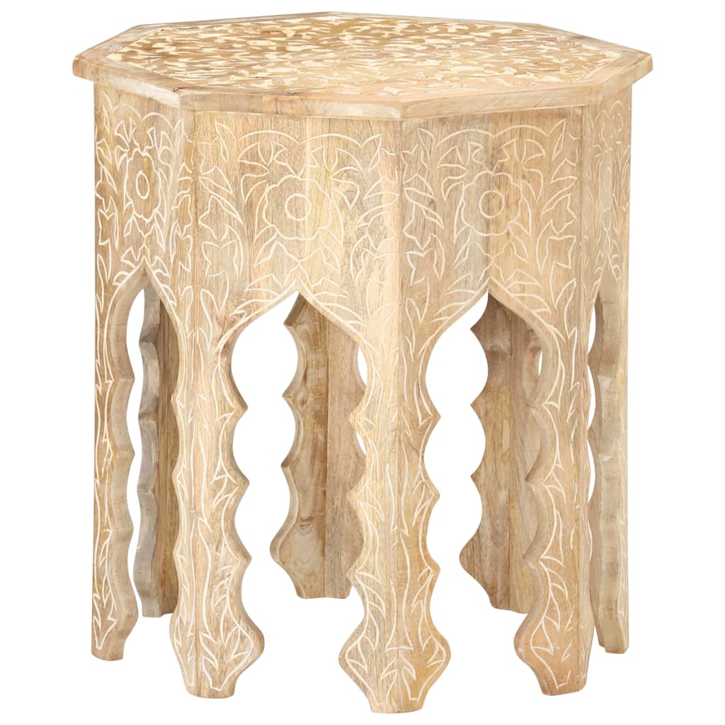 Beistelltisch Ø48 cm Massivholz Mango