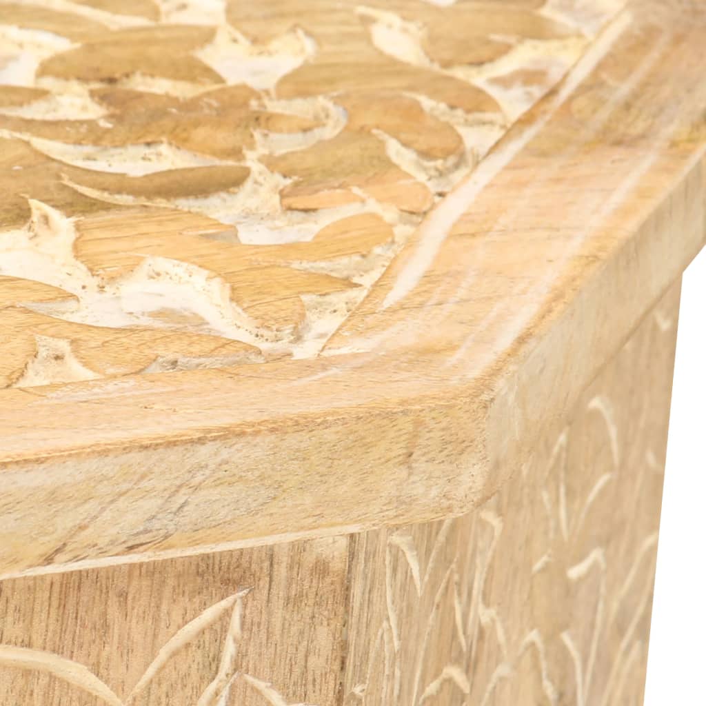 Beistelltisch Ø48 cm Massivholz Mango