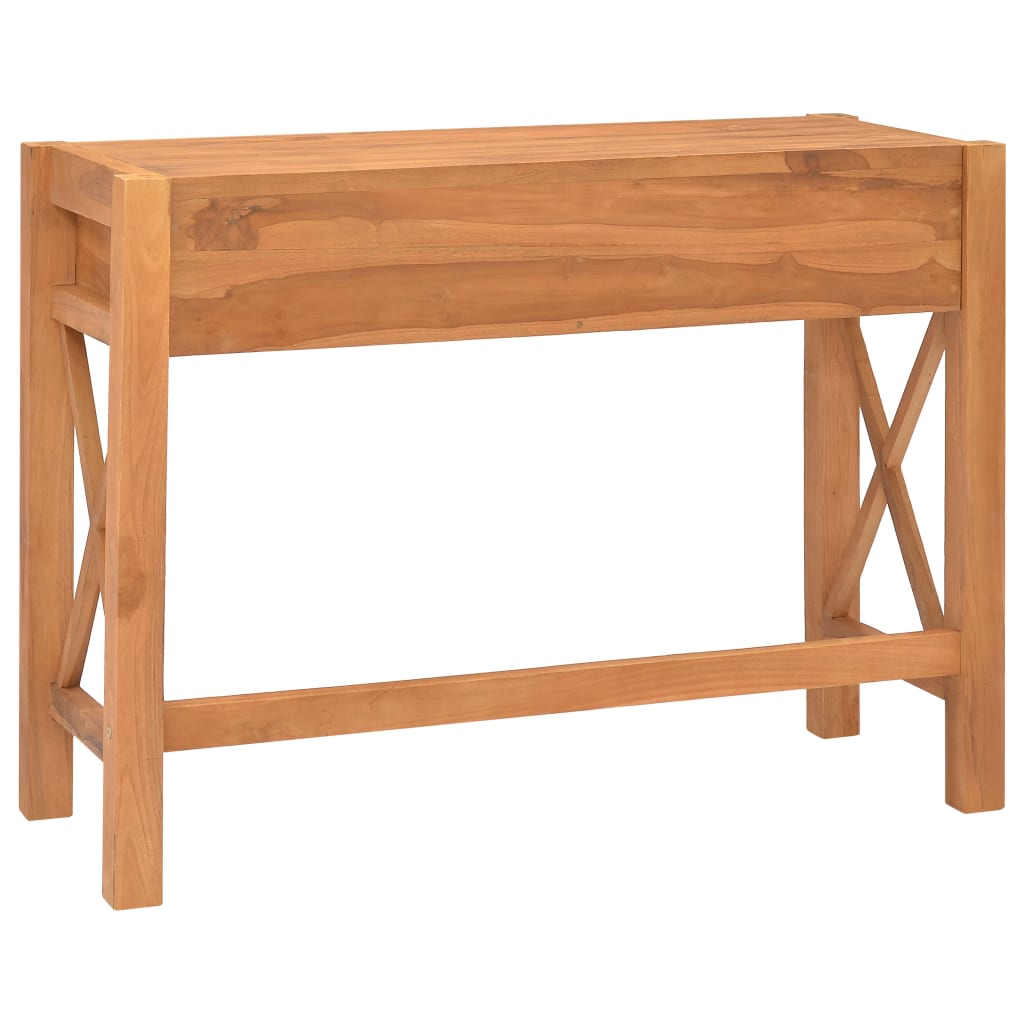 Schreibtisch mit 2 Schubladen 100x40x75 cm Teakholz