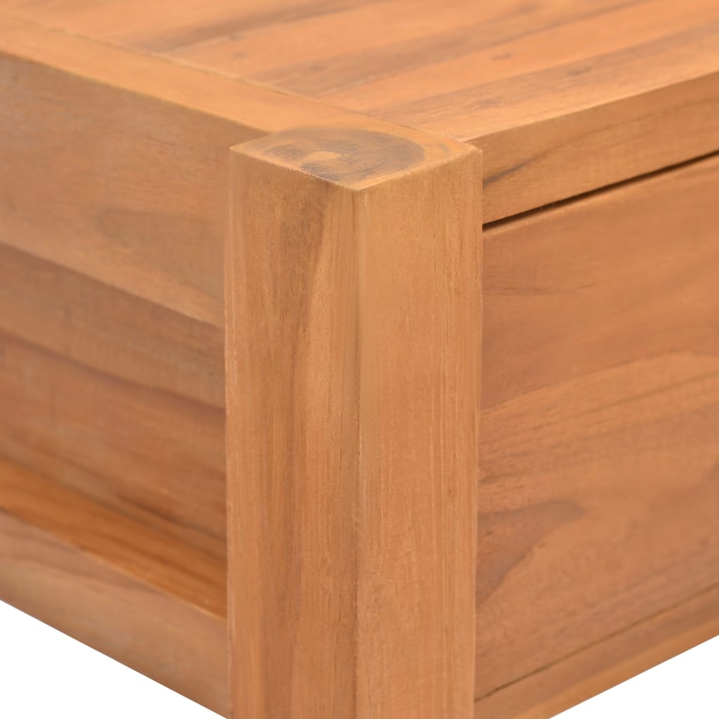 Schreibtisch mit 2 Schubladen 100x40x75 cm Teakholz