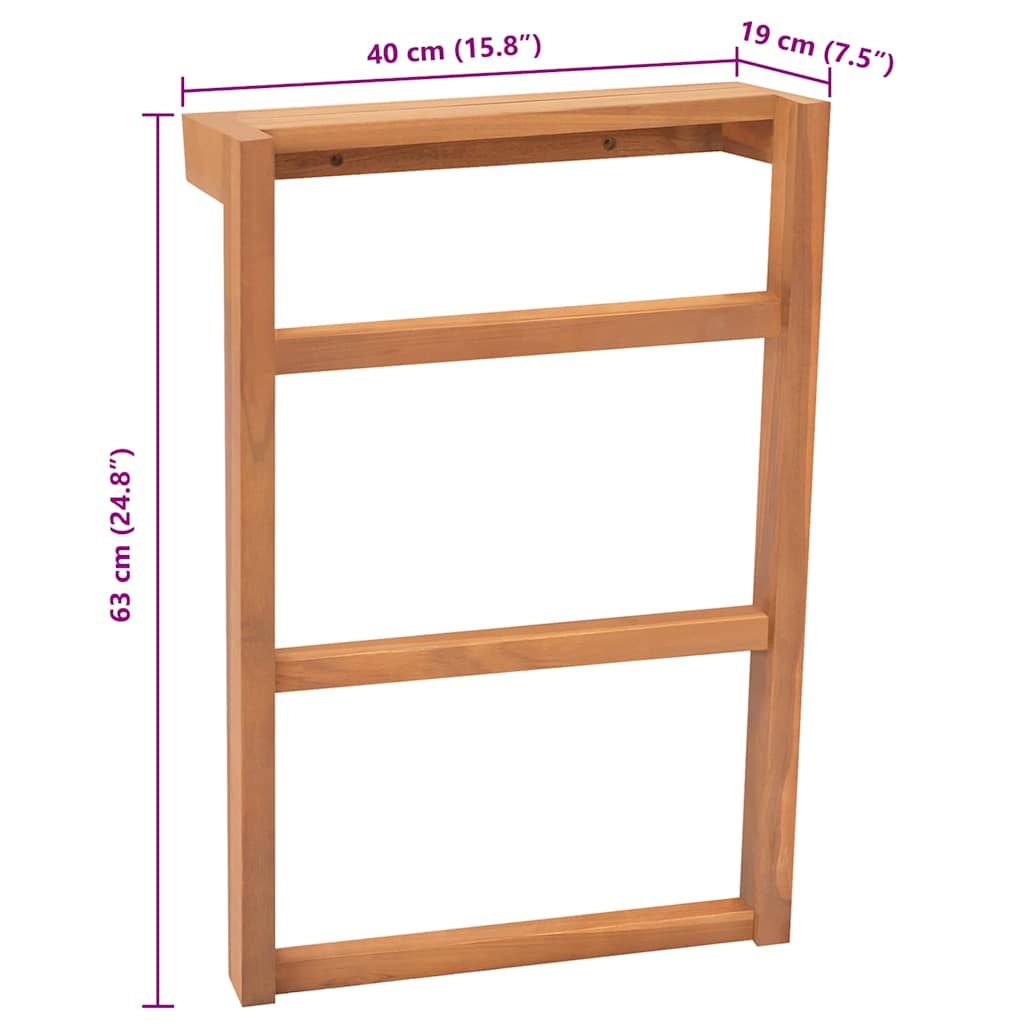 Handtuchhalter 2 Stk. Massivholz Teak