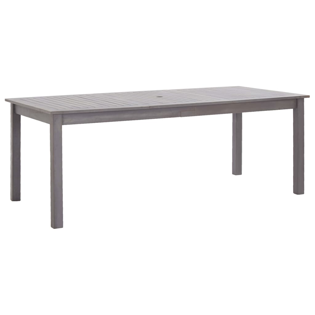 Gartentisch Grau 200x90x74 cm Akazie Massivholz