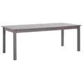 Gartentisch Grau 200x90x74 cm Akazie Massivholz