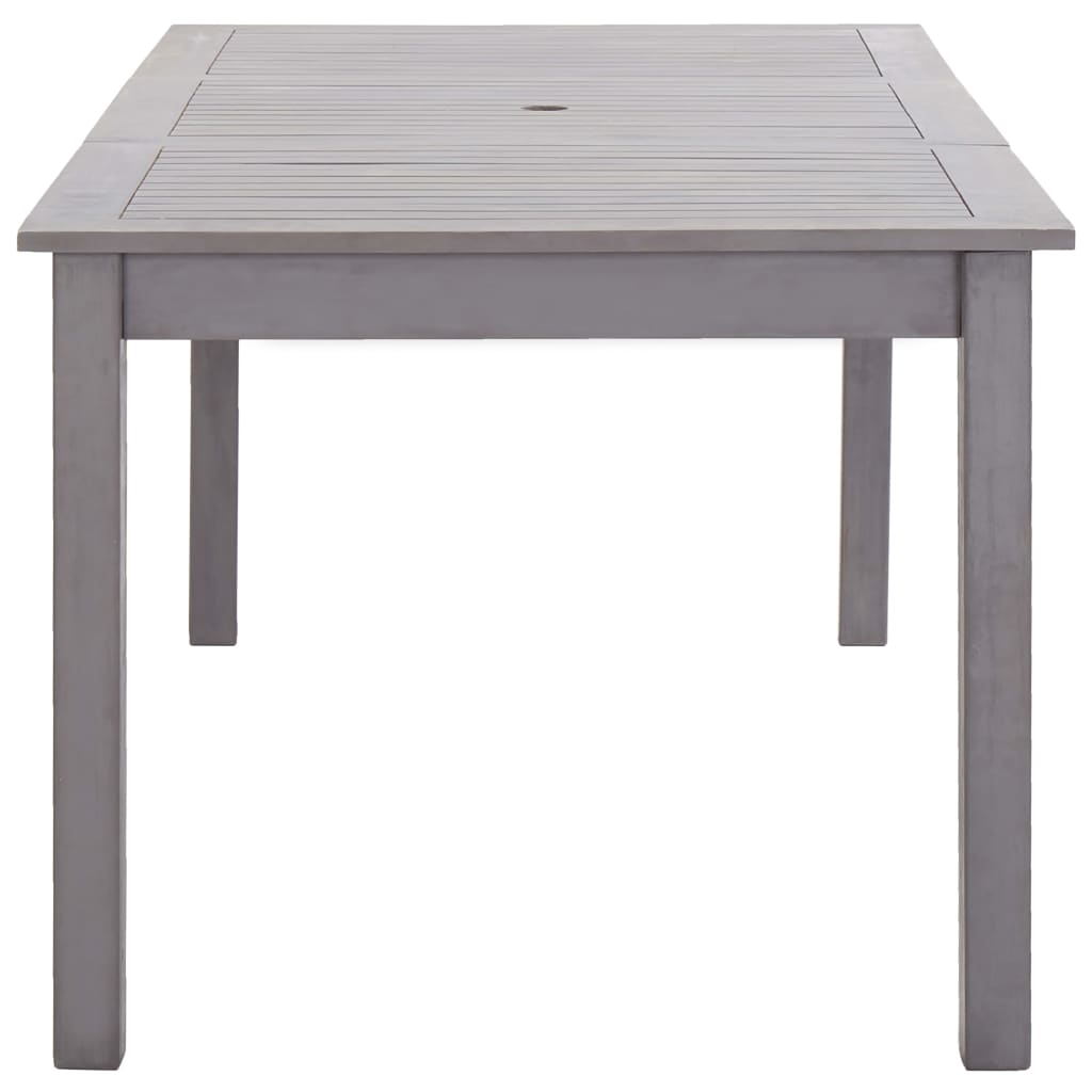 Gartentisch Grau 200x90x74 cm Akazie Massivholz