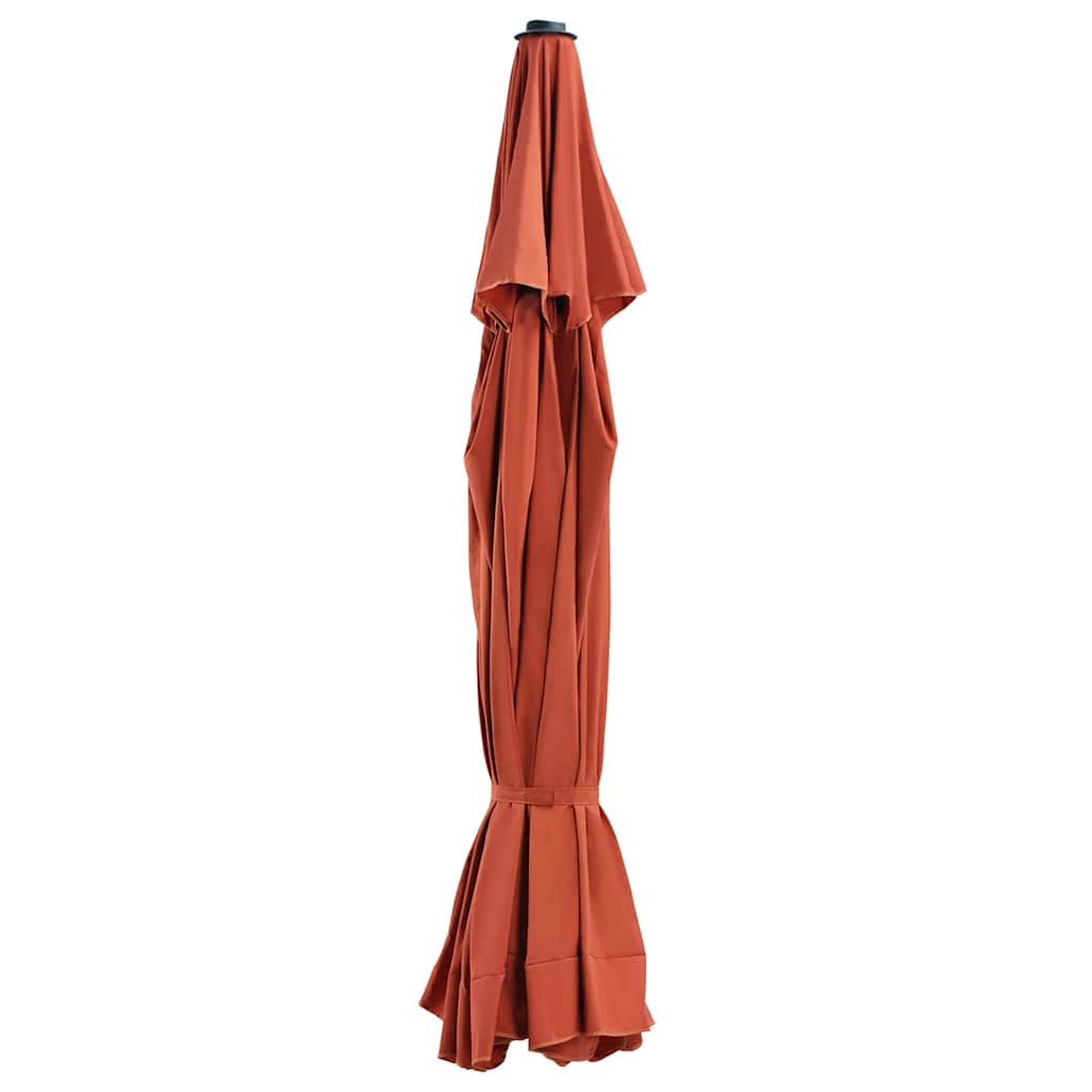 Ersatzbezug für Sonnenschirm Terracotta-Rot 515 cm