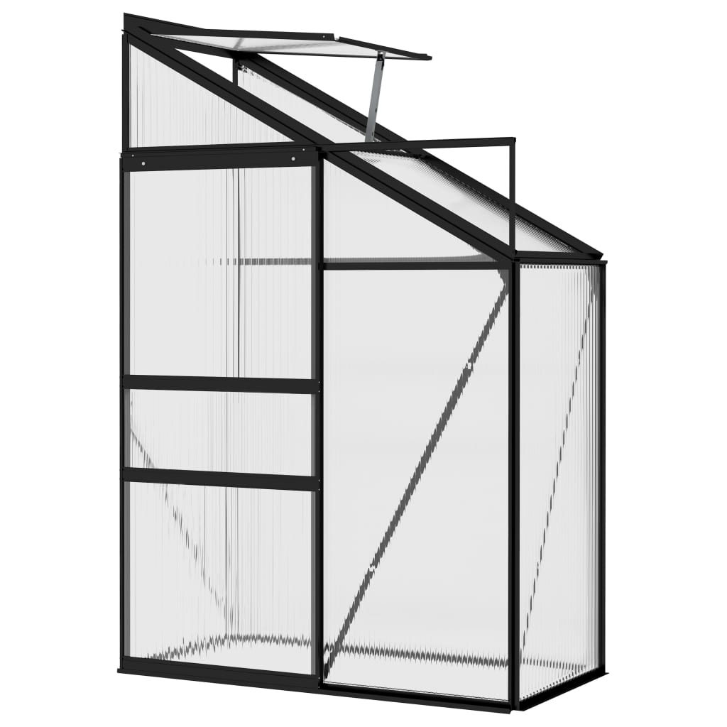 Gewächshaus Anthrazit Aluminium 1,38 m³