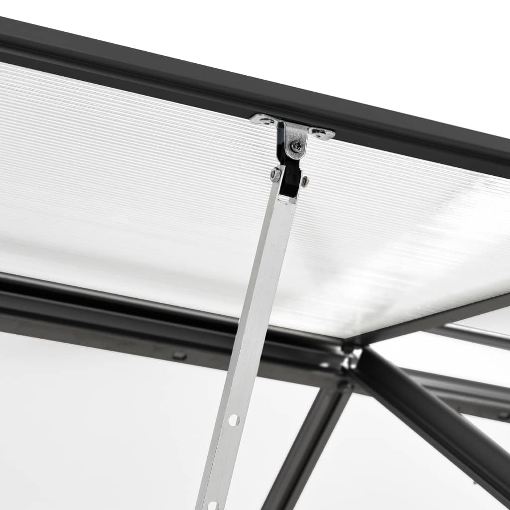 Gewächshaus Anthrazit Aluminium 1,38 m³