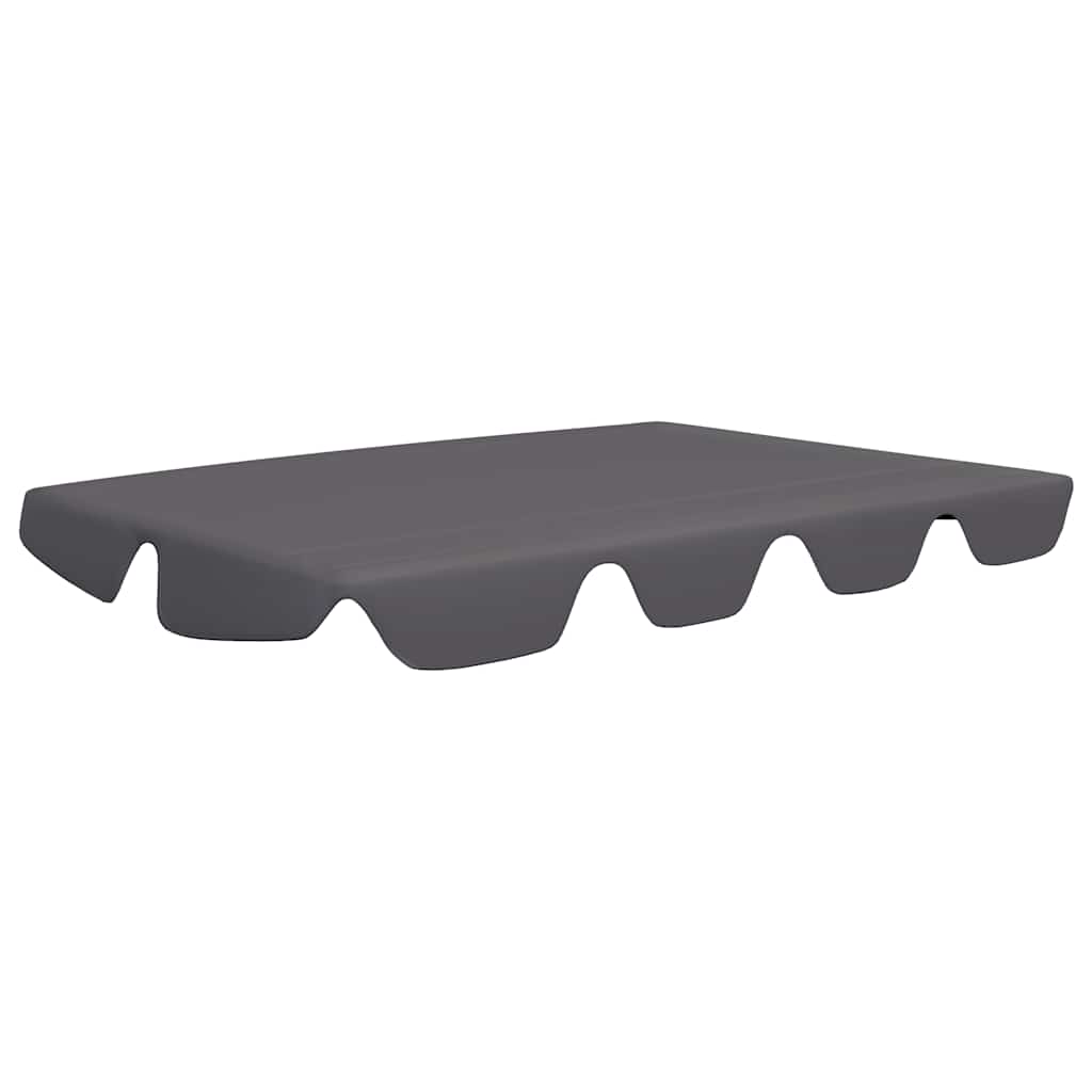 Ersatzdach für Hollywoodschaukel Anthrazit 150/130x105/70 cm