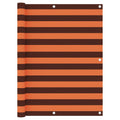 Balkon-Sichtschutz Orange und Braun 120x500 cm Oxford-Gewebe