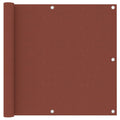 Balkon-Sichtschutz Terrakotta-Rot 90x300 cm Oxford-Gewebe