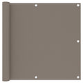 Balkon-Sichtschutz Taupe 90x600 cm Oxford-Gewebe