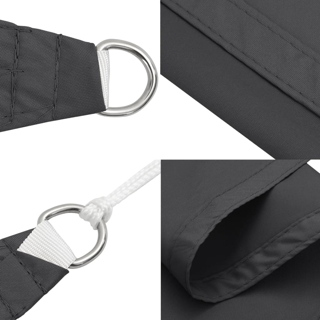 Sonnensegel Oxford-Gewebe Rechteckig 3x6 m Anthrazit