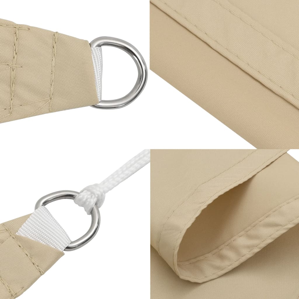 Sonnensegel Oxford-Gewebe Rechteckig 5x7 m Beige