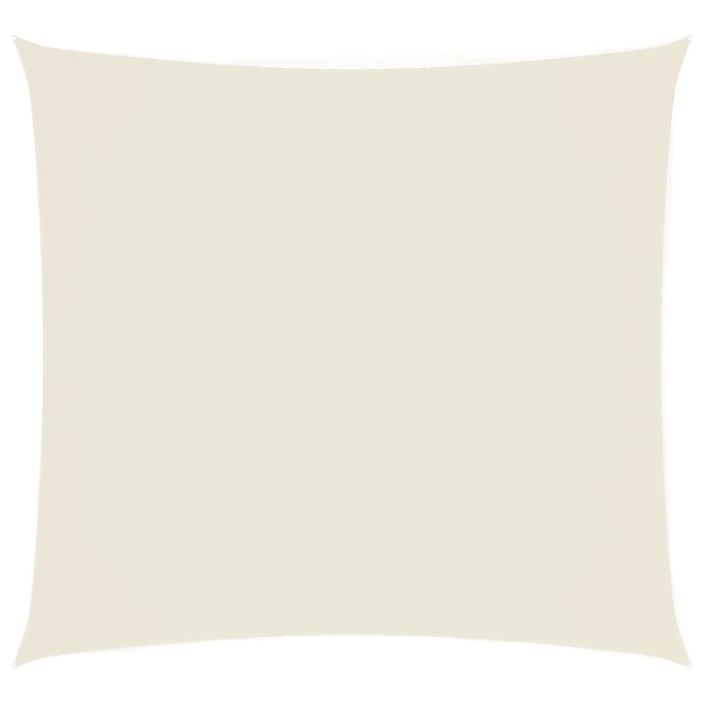 Sonnensegel Oxford-Gewebe Quadratisch 2,5x2,5 m Cremeweiß