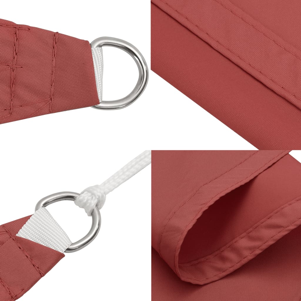 Sonnensegel Oxford-Gewebe Rechteckig 5x6 m Terrakotta-Rot