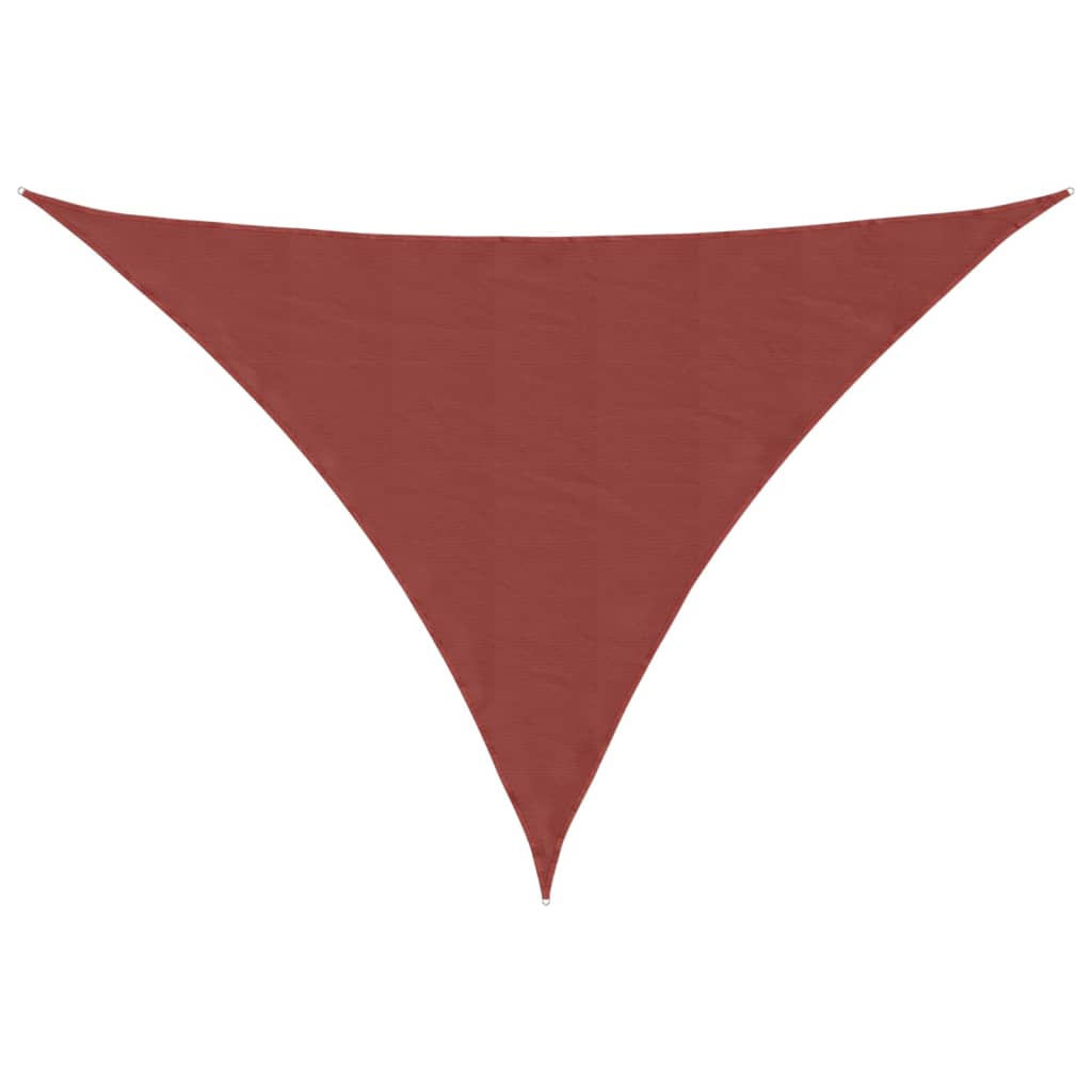 Sonnensegel Oxford-Gewebe Dreieckig 4x5x5 m Terrakotta-Rot