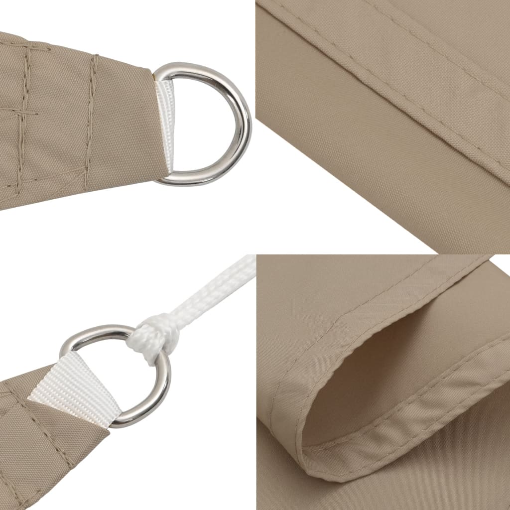Sonnensegel Oxford-Gewebe Quadratisch 4x4 m Taupe
