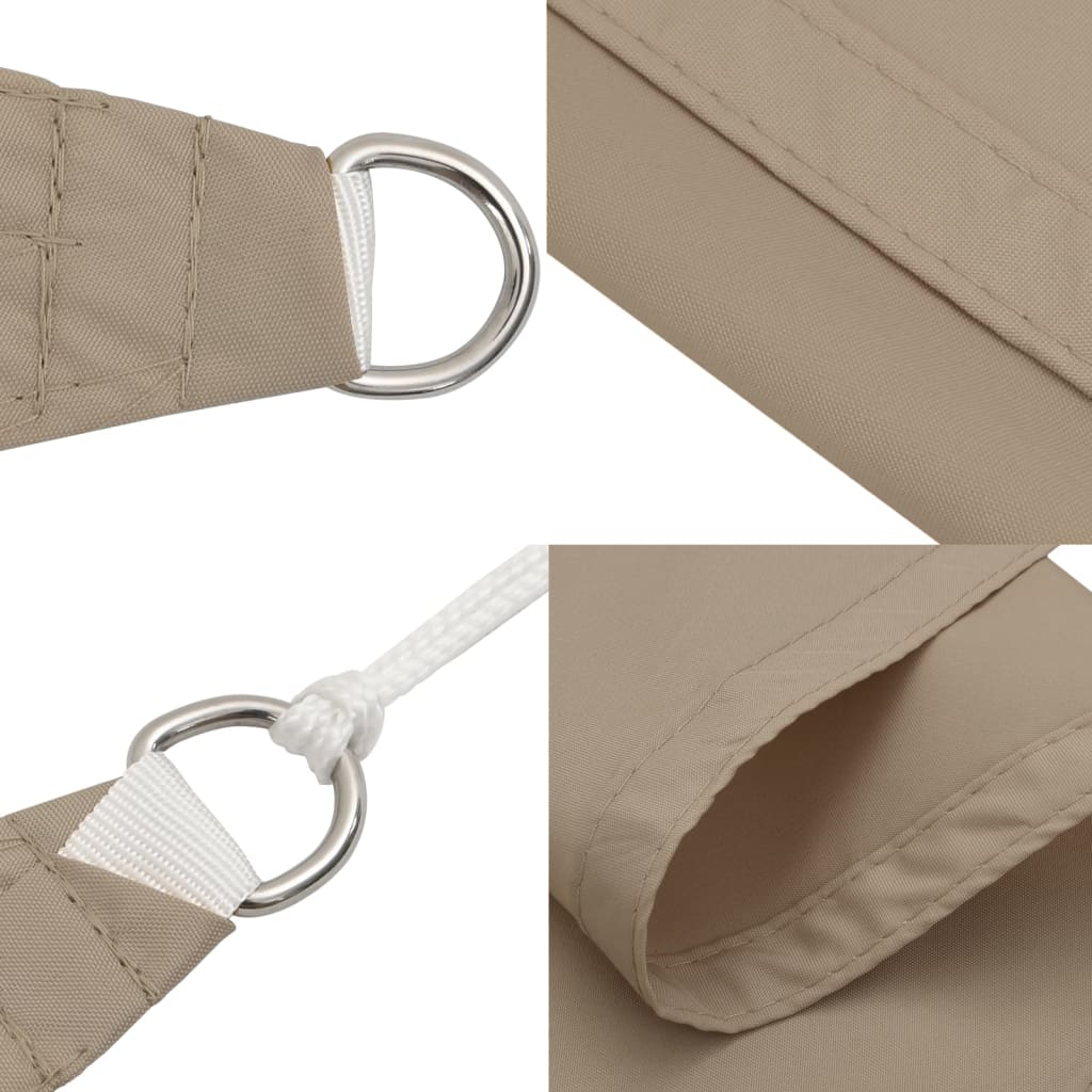 Sonnensegel Oxford-Gewebe Dreieckig 2,5x2,5x3,5 m Taupe