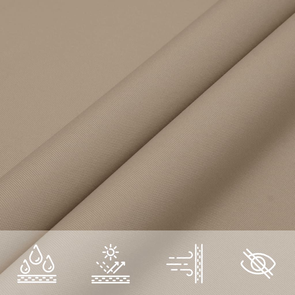 Sonnensegel Oxford-Gewebe Dreieckig 2,5x2,5x3,5 m Taupe