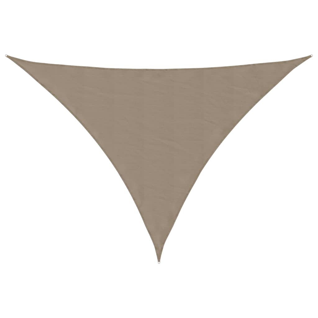 Sonnensegel Oxford-Gewebe Dreieckig 3x4x4 m Taupe