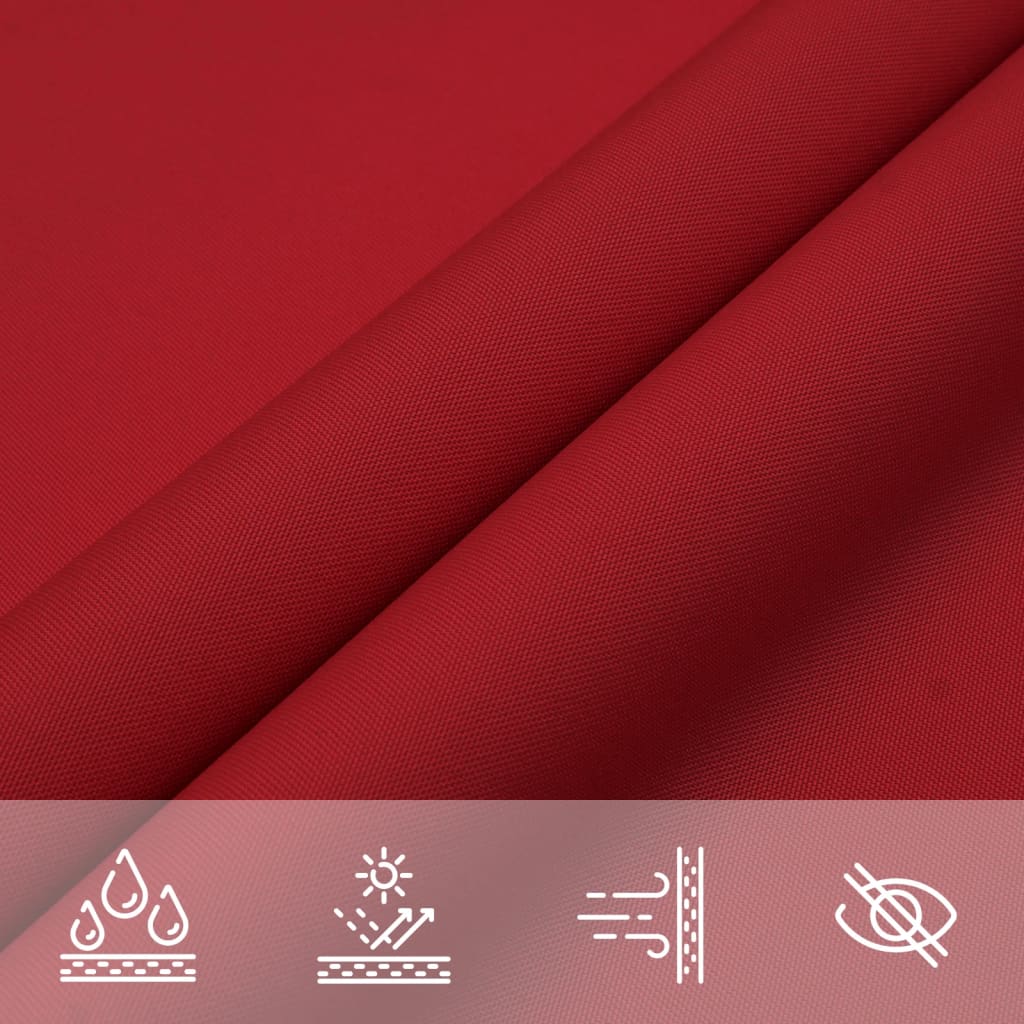 Sonnensegel Oxford-Gewebe Rechteckig 5x6 m Rot
