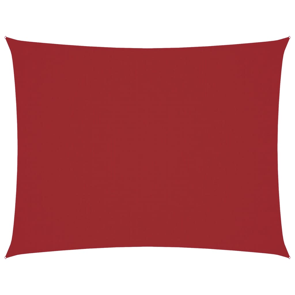 Sonnensegel Oxford-Gewebe Rechteckig 6x7 m Rot