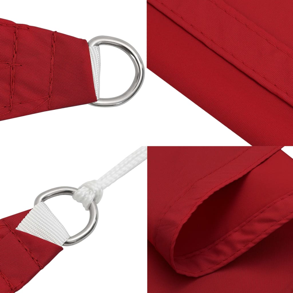 Sonnensegel Oxford-Gewebe Dreieckig 5x5x6 m Rot