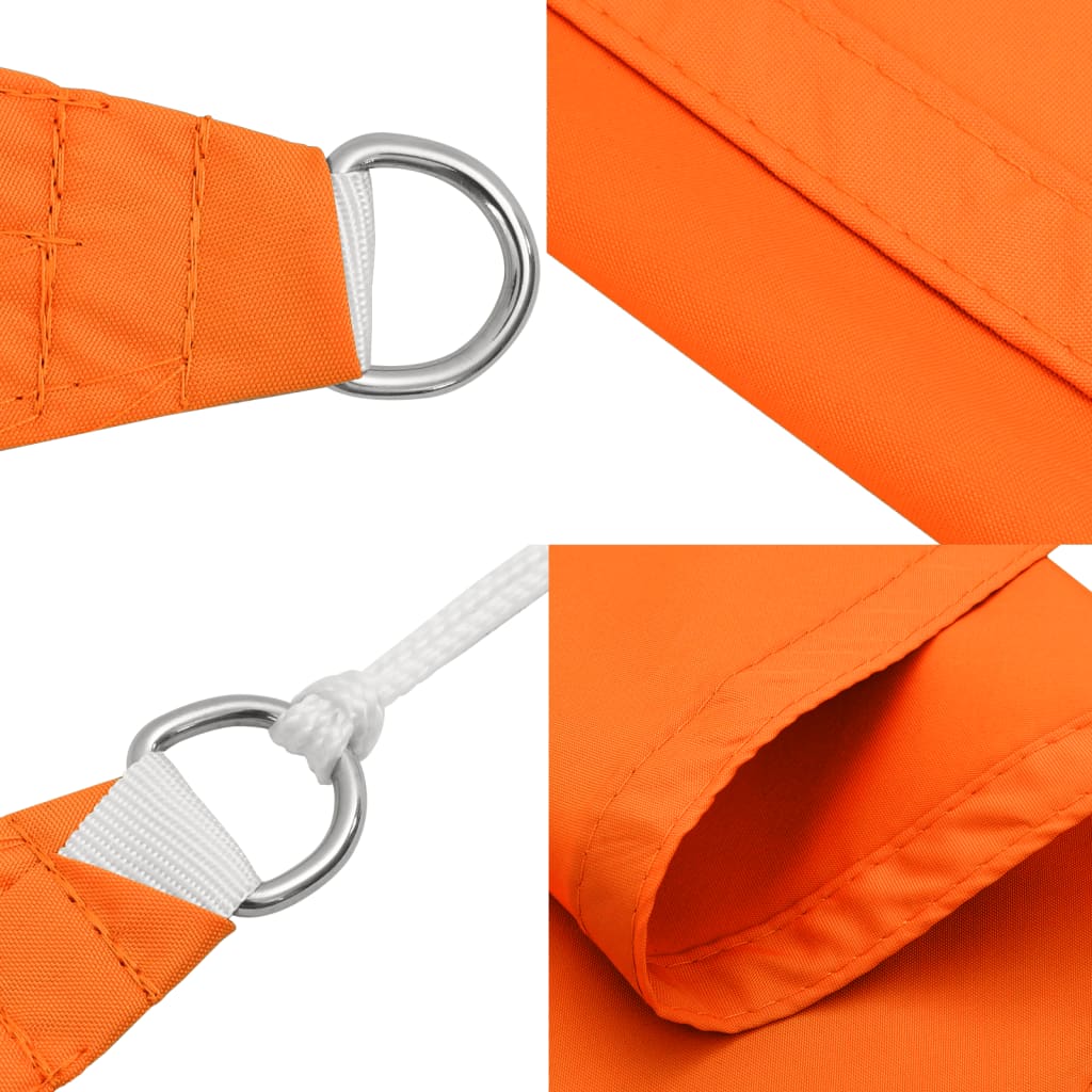 Sonnensegel Oxford-Gewebe Quadratisch 3,6x3,6 m Orange