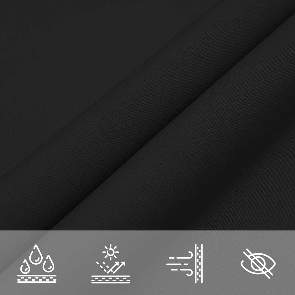 Sonnensegel Oxford-Gewebe Dreieckig 3x4x4 m Schwarz
