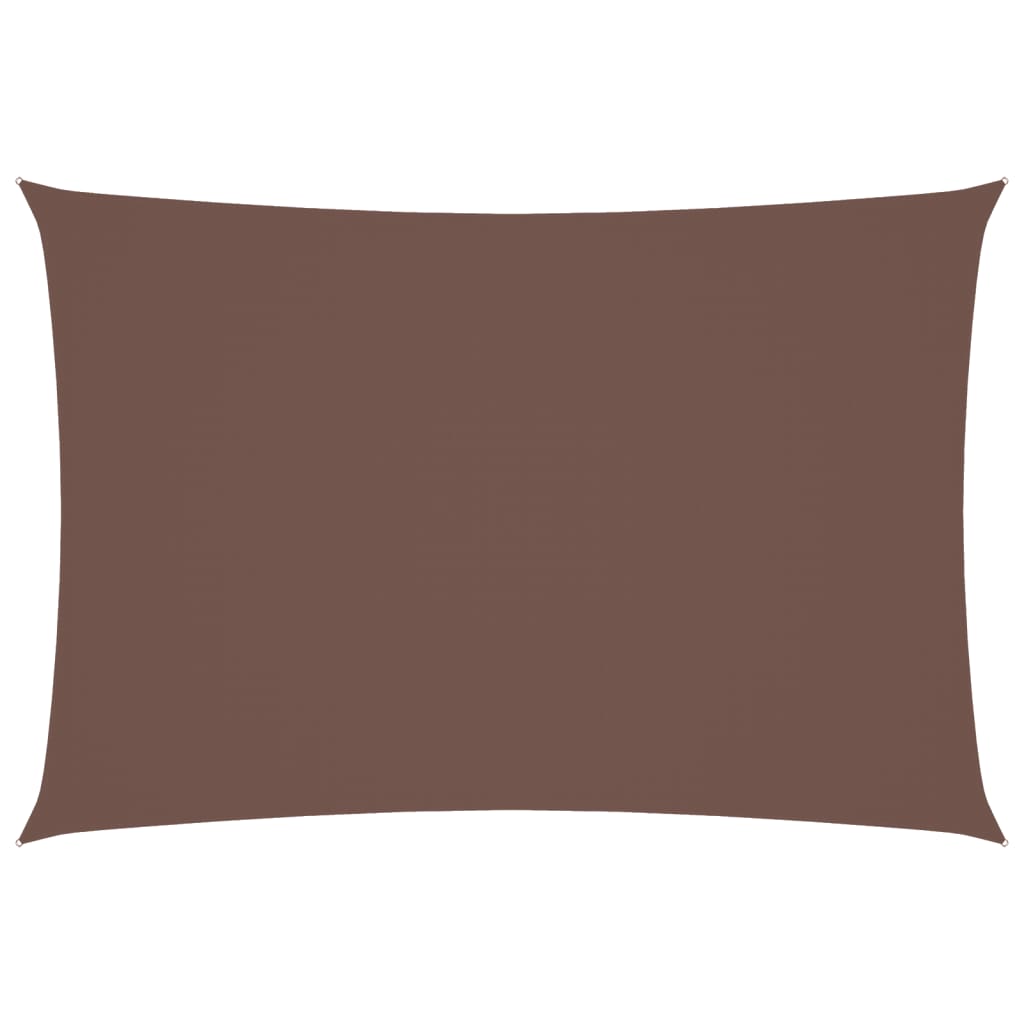 Sonnensegel Oxford-Gewebe Rechteckig 3x5 m Braun