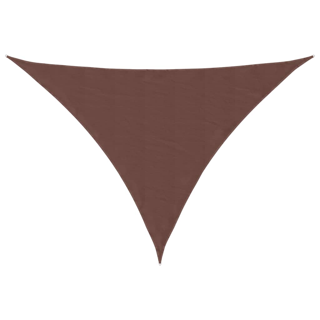 Sonnensegel Oxford-Gewebe Dreieckig 3x4x4 m Braun